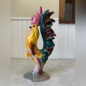 1950s Maddux Of California Ceramic Rooster #908 Vintage MCM 12.5” Chicken